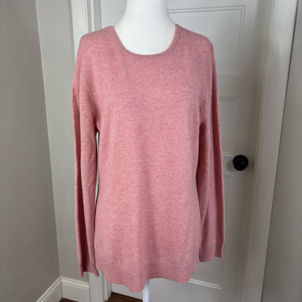 NWT Charter Club Blush Pink Cashmere Sweater‎ Size L